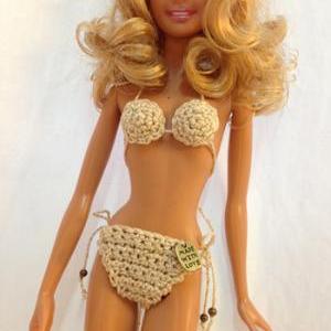 Golden Barbie Doll Bikini Swimwear