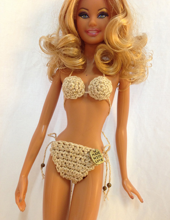 Golden Barbie Doll Bikini Swimwear on Luulla